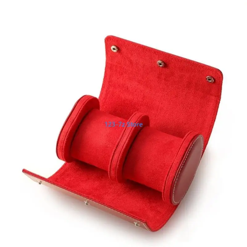 

A9BF 3 Slots Watch Roll Travel Case Watches Storage Display Watch Box Travel