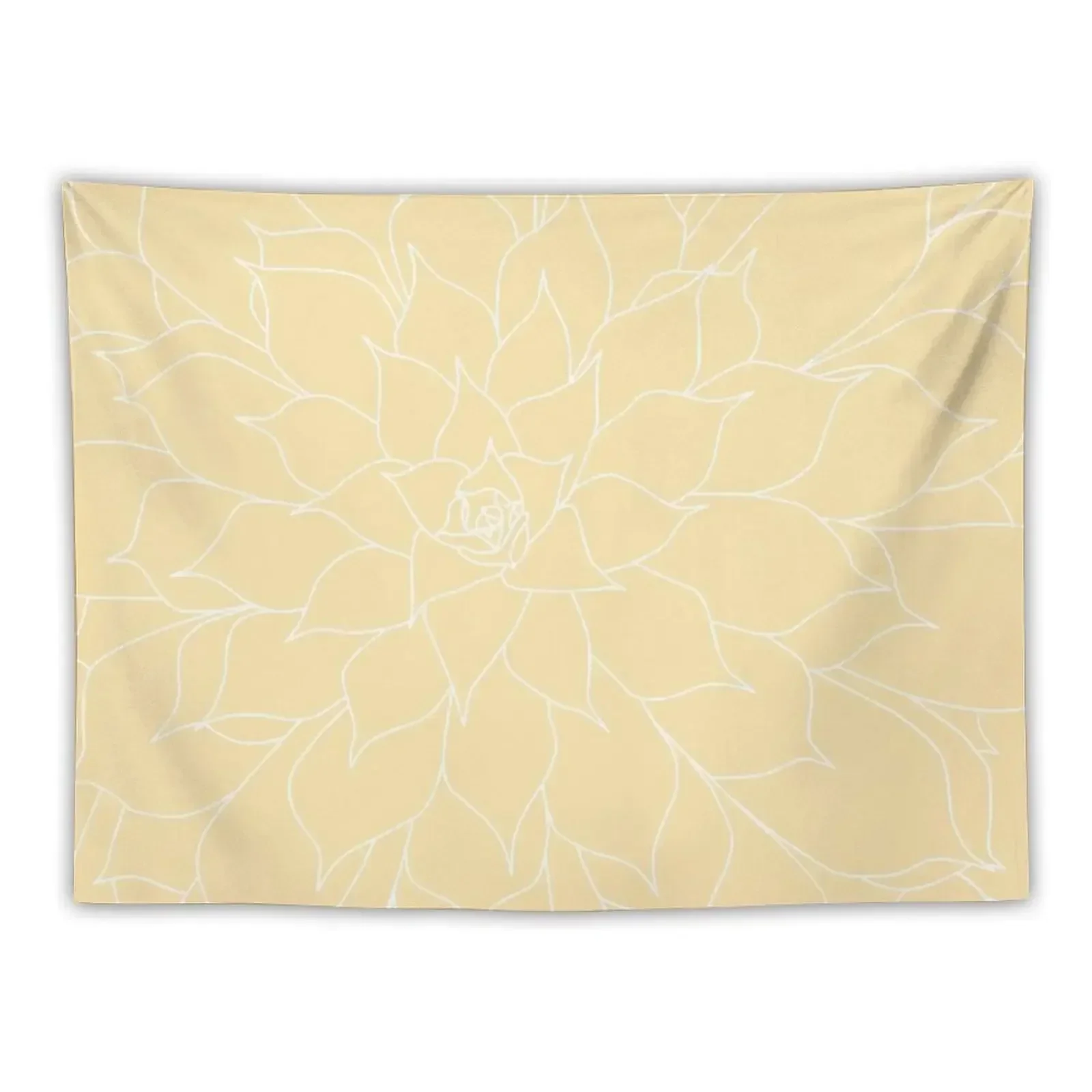 Yellow Succulent Tapestry Cute Room Decor Room Decoration Accessories Tapestry