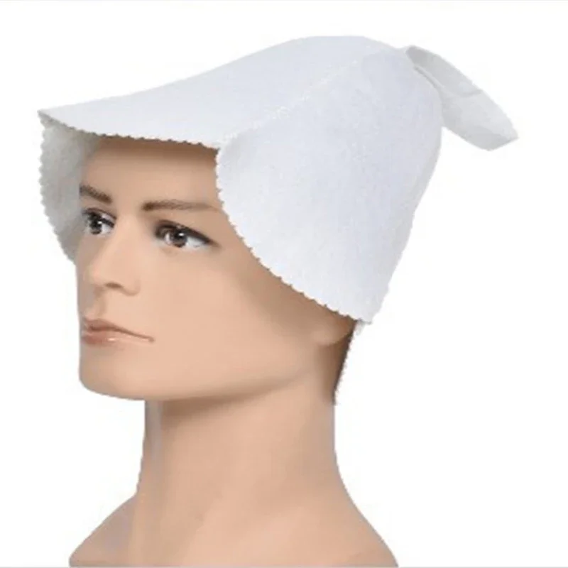 Wool Felt Sauna Hat with Embroidery for Saunahut Bath Shower Russian Banya Protect Your Head From Heat