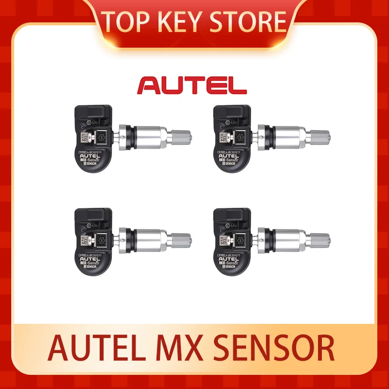 

4 PCS Autel Programable TPMS MX Sensor Metal Screw-in 2-in-1 433MHz+315MHz For TS508WF TS501 TS601 TS608 ITS600 MK808STS MP808TS