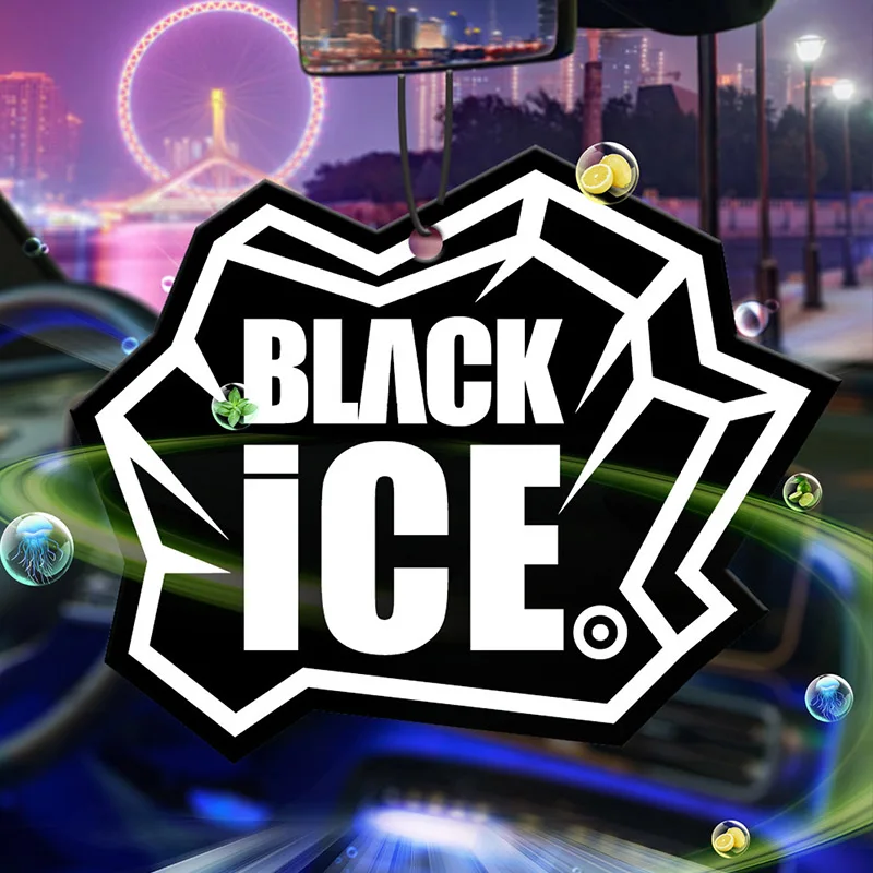 Ice Cube Scent with a Cool Feeling, Arctic Ice Scent (Refreshing/Summer Style) Car Fragrance Tablets, Wardrobe Air Freshener, Perfume, Rearview Mirror Decoration, Car Interior Pendant, Natural Scent to Purify the Air, Anime Cartoon Toilet Fragrance Sachet, Living Room Office Room Bedside Hanging Ornament view 2