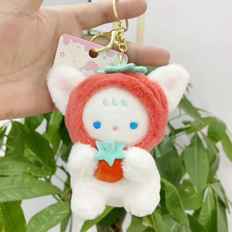 new lovely Fruit Rabbit Creative pendant darling  keychain fashione soft decorate sweet pretty doll couple birthday gift