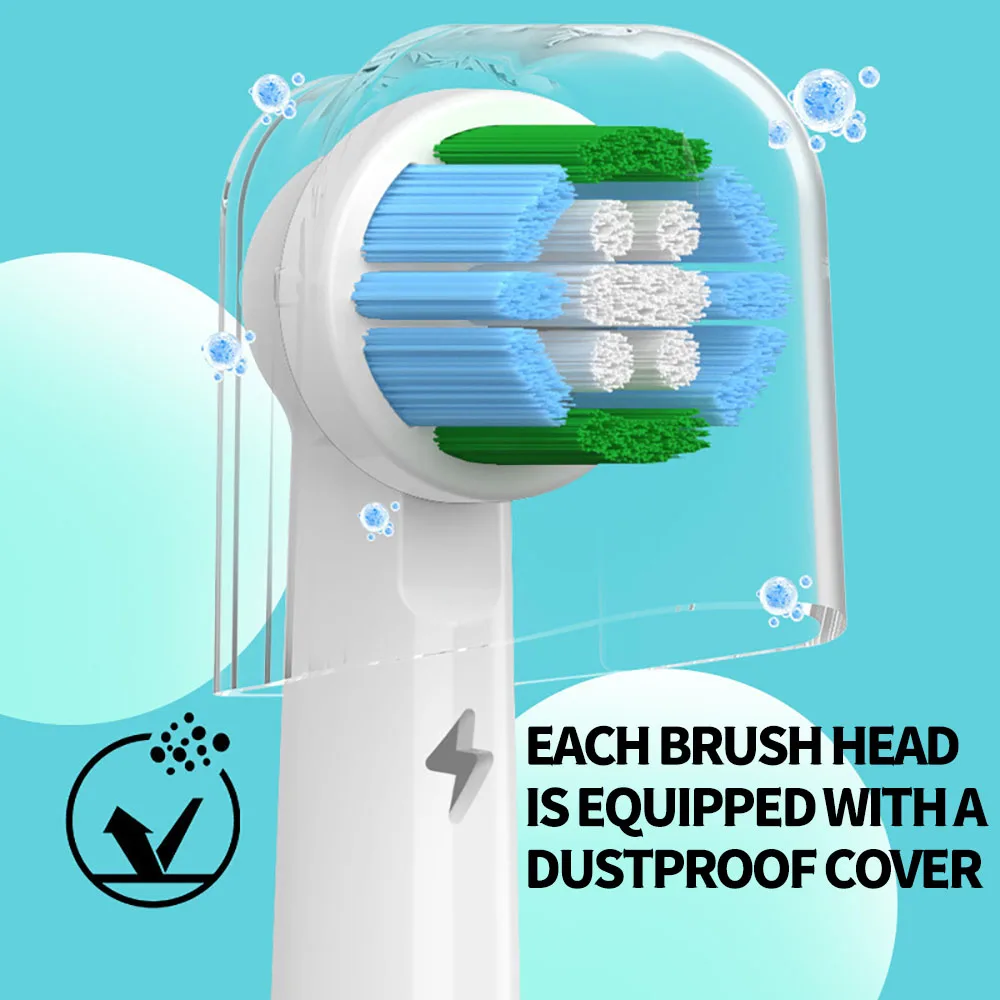 Electric Toothbrush Replacement Brush Heads for Oral Deep cleaning OLB toothbrush nozzle With a dust
