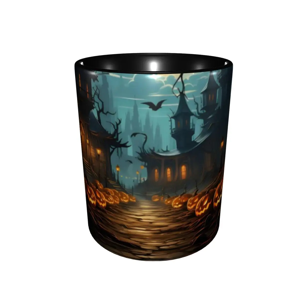 Unique Design Halloween Pumpkin Merch Mug Funny Horror Night Coffee Cup