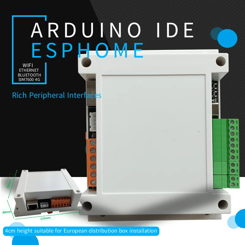 وحدة التحكم EA2 تدعم كشف درجة الحرارة RS485 IIC دعم Arduino ورمز esphome مثالي للمشاريع المتنوعة