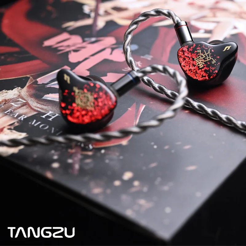 TANGZU IEMS NEZHA 6 Wired In-Ear Earphones Monitors BA+1 EST Multi-Drive Hybrid Driver Headset 0.78mm 3.5+4.4mm Cable