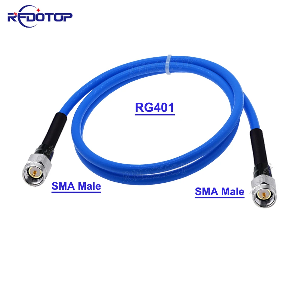 RG401 50-5 Cable SMA Male Plug to N Male/SMA Male Connector High Frequency Low Loss RG-401 Test Cable RF Coaxial Pigtail Jumper