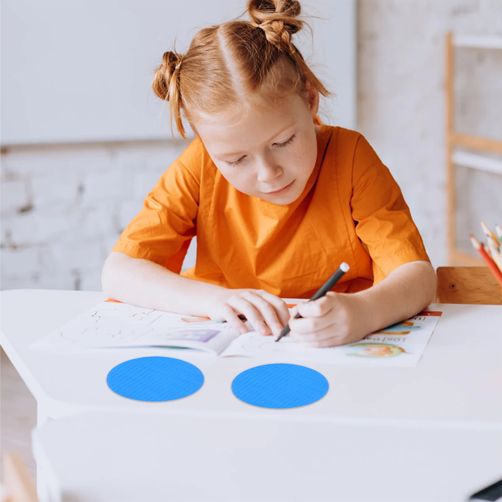 30 Pcs Round Carpet Markers Wear Resistant Circle Stickers for Classroom Teaching Kids Educational Playthings