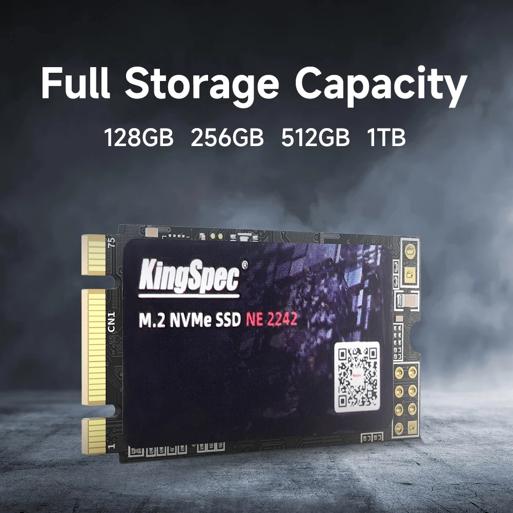 KingSpec 노트북 데스크탑용 PCIe 내장 하드 디스크, M.2 2242 SSD, 128GB, 256GB 하드 드라이브, M2 NVMe