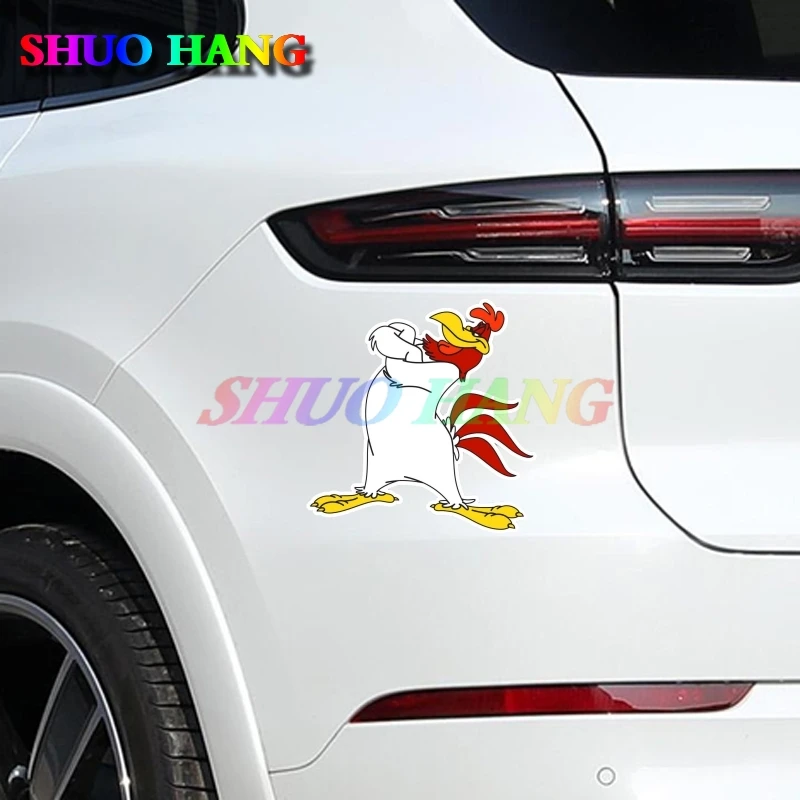 FOGHORN LEGHORN LOONY TUNES Left DECAL STICKER Running Cock JDM TRUCK WALL WINDOW CAR Vinyl  Accessories Bumper Cover Scratches