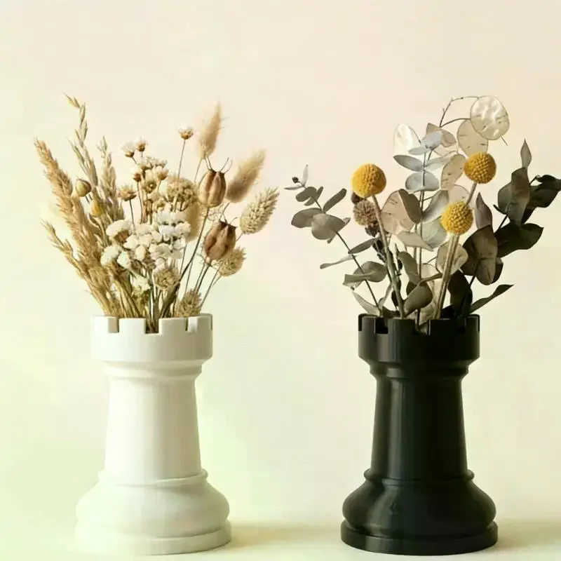 Creative Chess-Shaped Pen Holder Simple Storage Box For Cosmetics,Stationery, Makeup Brush Organizer Desktop Decor Gift