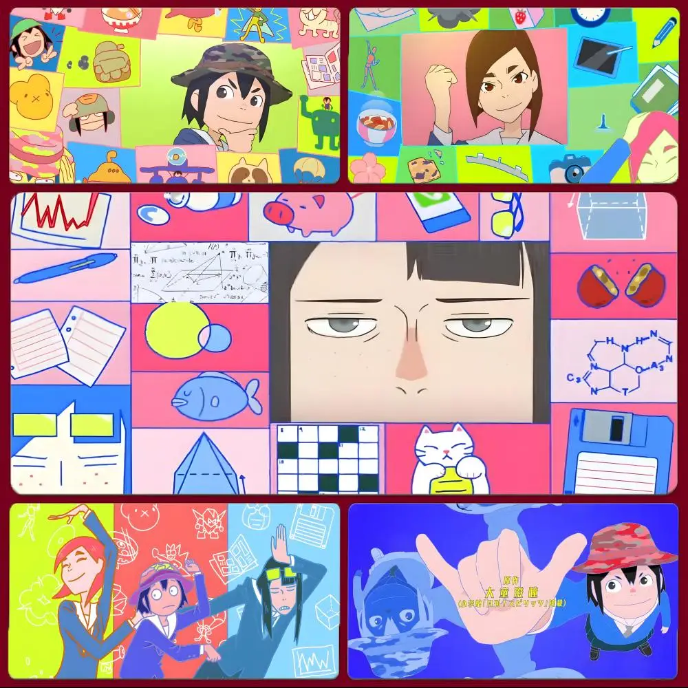 Anime K-Keep Your Hands Off Eizouken! Mouse Pad Large Gaming Mousepad with Stitched Edges Thickened Desk Mat PC