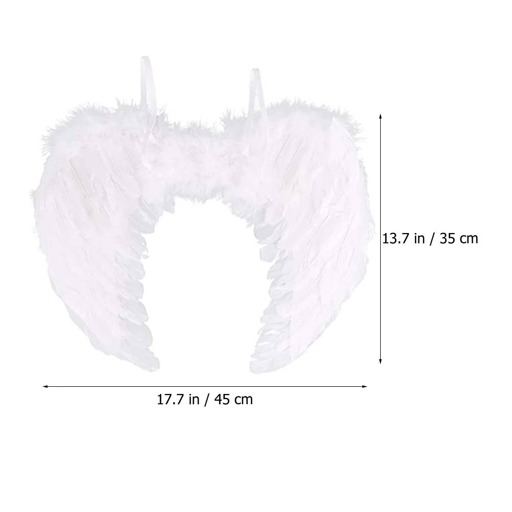Angel Plume Wing Christmas Halloween Stage Performance Costume Kids Gift Lightweight Comfortable Elegance Decorative