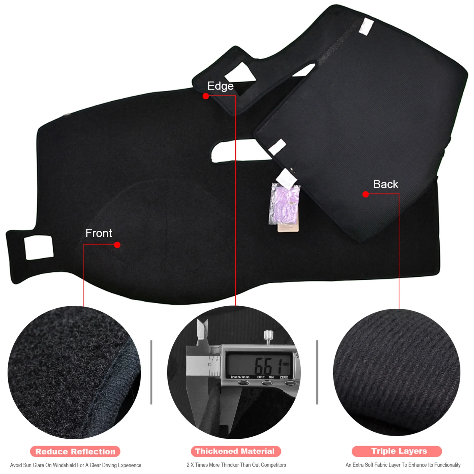 For Lexus RX RX300 RX330 RX350 2004-2006 2007 2008 2009 Dash Mat Dashboard Cover Dashmat Anti-dirty Pad Carpet Car Accessories