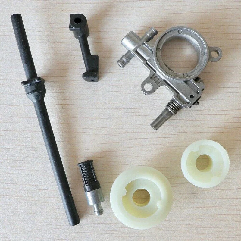 1 Set Chainsaw Oil Pump Pipe Hose Line Worm Kit For Chinese 25CC 2500 Chainsaw