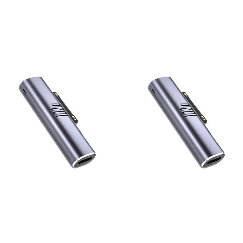 QWE-2X 102W USB C Type C PD Fast Charging Plug Converter For Surface Pro 3 4 5 6 7 8 Go For Surface Book 1 2 3