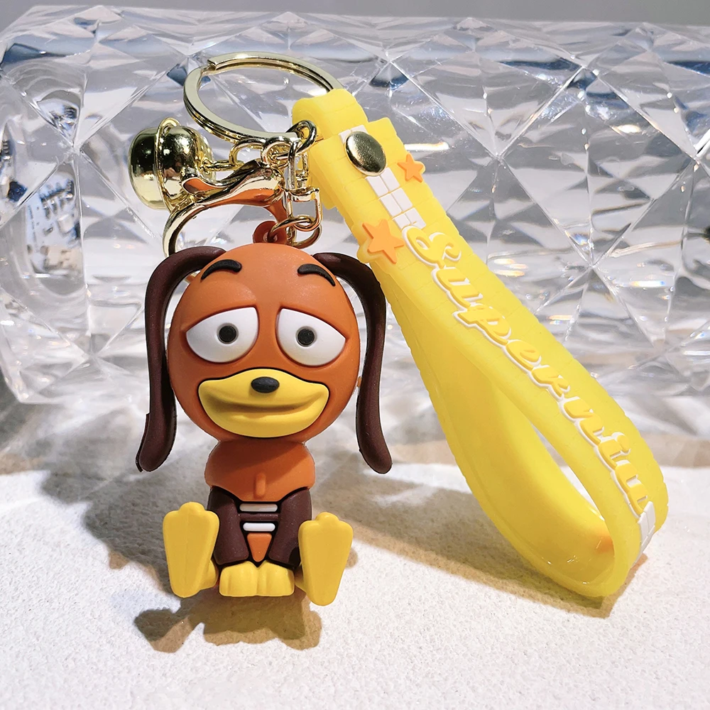 

Toy Story Keychain Cute Three Eyes Alien Keyring Pendant Kawaii Disney Bag Accessories Decorative Gift Key Chain Girls