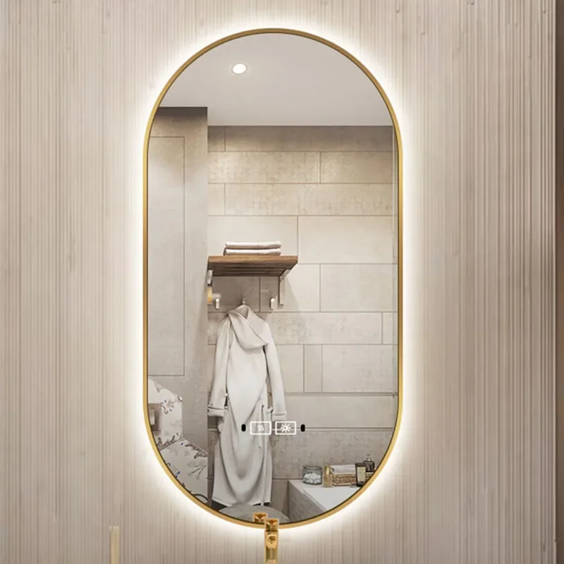 Led Decorative Bath Mirrors Large Long Makeup Full Body Bath Mirrors Wall Mirror Espejo Pared Bathroom Fixture