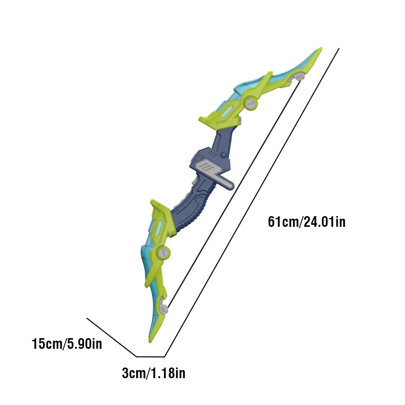 어린이 활과 화살 어린이 양궁 장난감 정장 사냥 슈팅 장난감 야외 스포츠 빨판 빛나는 대형 부드러운 장난감 어린이 선물