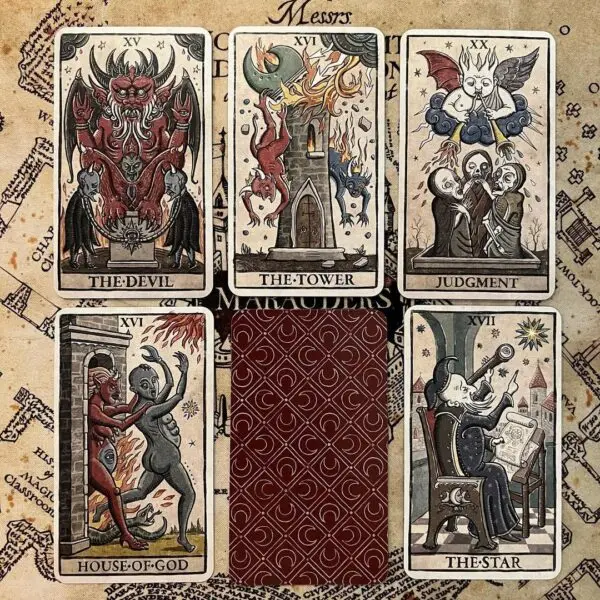 Neue 12*7cm Trionfi della luna illustrierte Tarot karte mit Reiseführer Tarot deck Tarot karten Tarot karten Brettspiel für Erwachsene