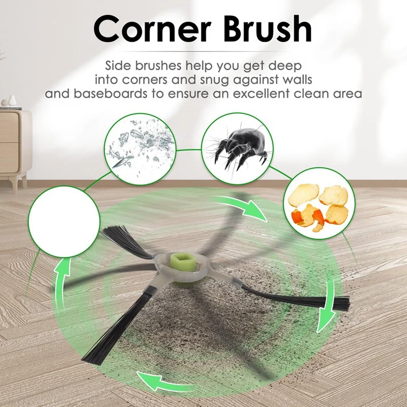 MAKE 30PCS-Vacuum-Spazzola lateral-Reemplazo-Para-Lefant-M210-M210S-M210B-M213-Vacuum-Repuestos-Ropa lateral armada-3