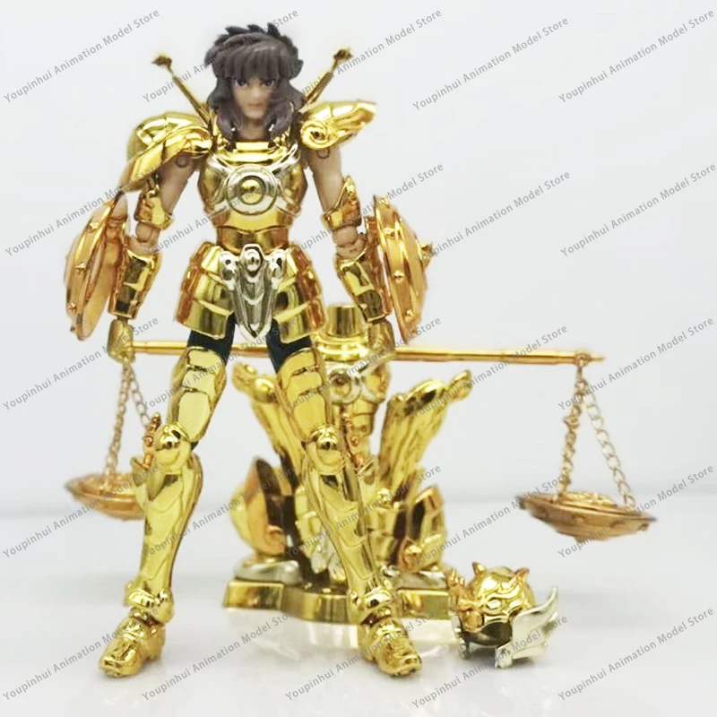 In Stock SG Model mini cloth myth DDP 100mm EX gold saint Libra Dohko with object metal armor action figure toy DDP Size