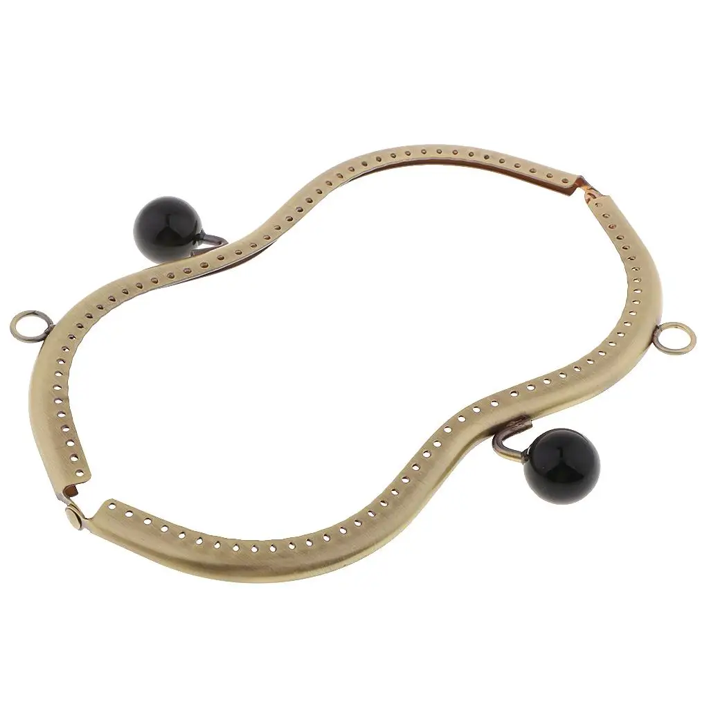 Metal Frame Kiss Clasp Arch Handle Jewelry Sewing Fastener for DIY Handmade Leather Purse Making