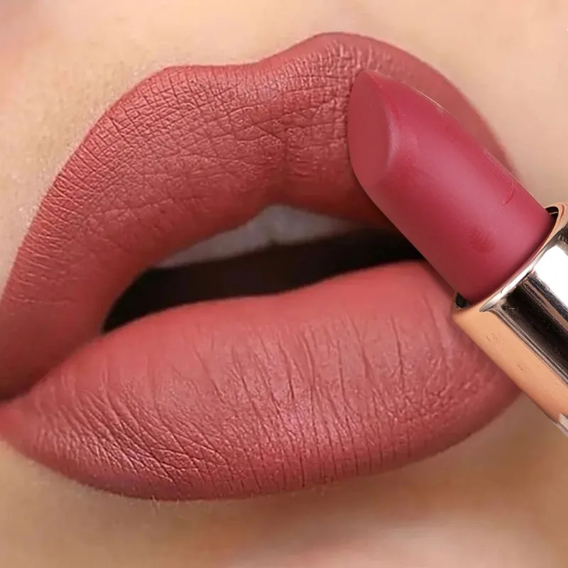 Rouge à Lèvres Velours Marron Nude, Étanche, Longue Durée, Rendu de Documents, Coupe Antiarina, Solide, Brcorporelle Jules, Cosmétique de Maquillage pour Femme, 256