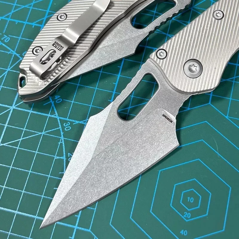 Kesiwo MT-STIC M390MK Taschen-faltendes Messer, Griff aus Titanlegierung, Kugellager, Utility, Überleben, Outdoor, Camping, Jagd, EDC-Messer