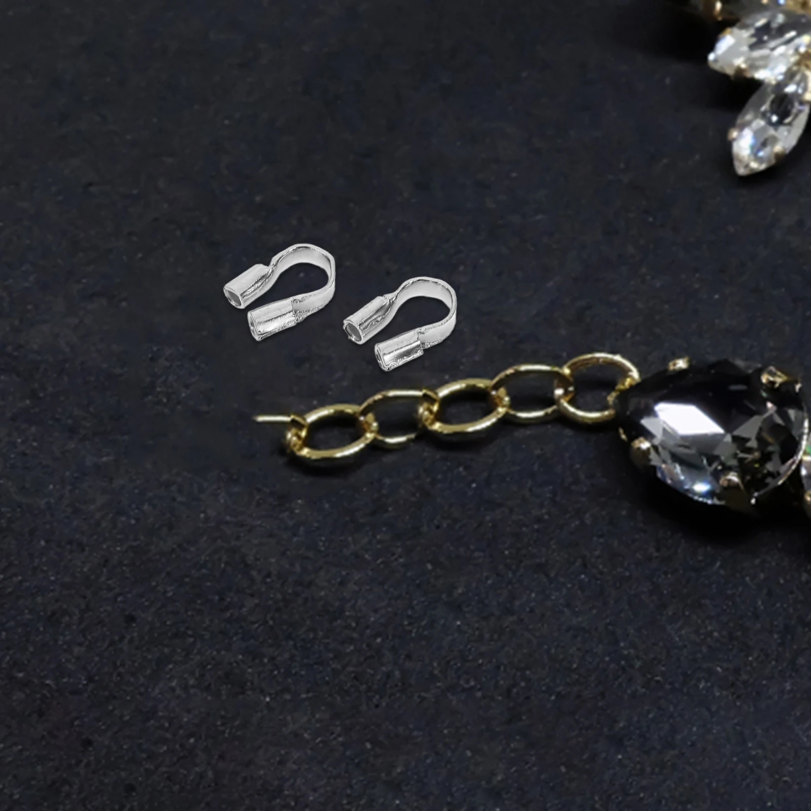 

100pcs U Shape Wire Thread Guard Copper Jewelry Making Accessories Diy Craft For Necklaces Bracelets Earrings Anklets Key Chains