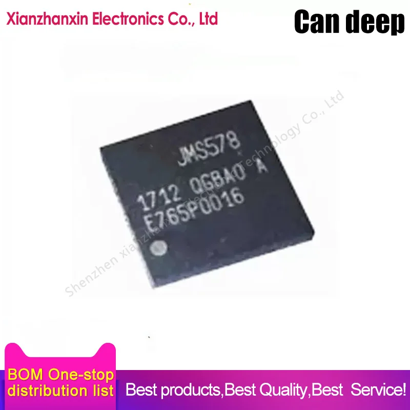 5pcs/lot JMS578-QGBA0A JMS578 QFN-48 High-speed USB 3.0 microcontroller IC chip