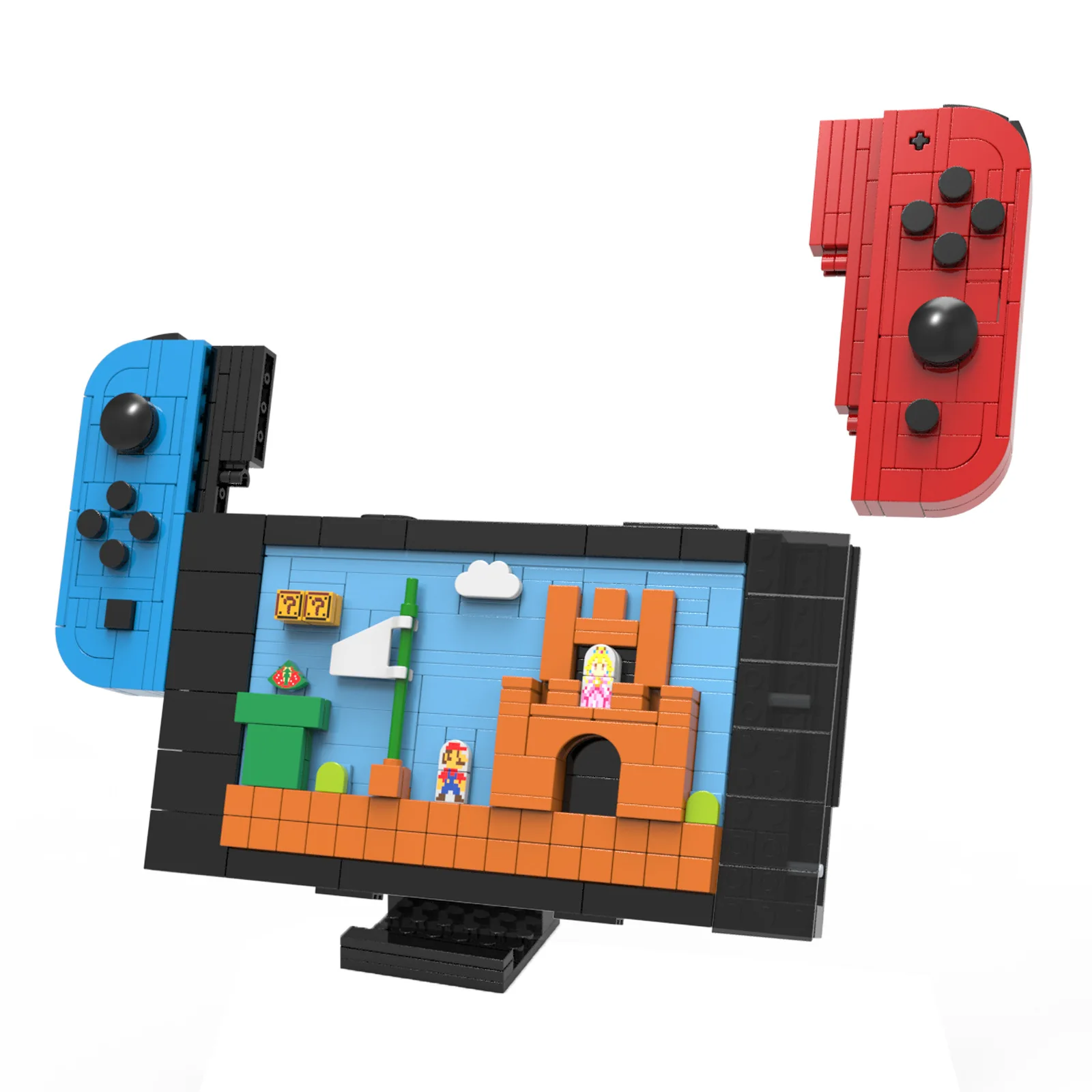 MOC New Mini Handheld Games Console Building Blocks Set For Switch Retro Controller Machine DIY Ideal Toy For Kid Birthday Gifts