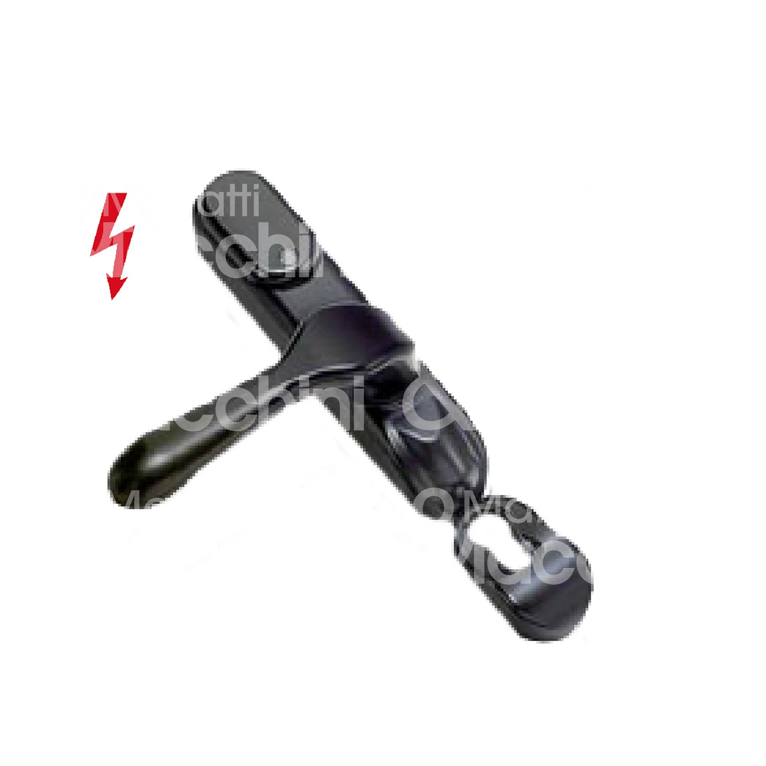 Electric Handle for Panic Device 12/24V AC-DC Reversible Square 8-9 Neutral Position in Power Absence Model 292550
