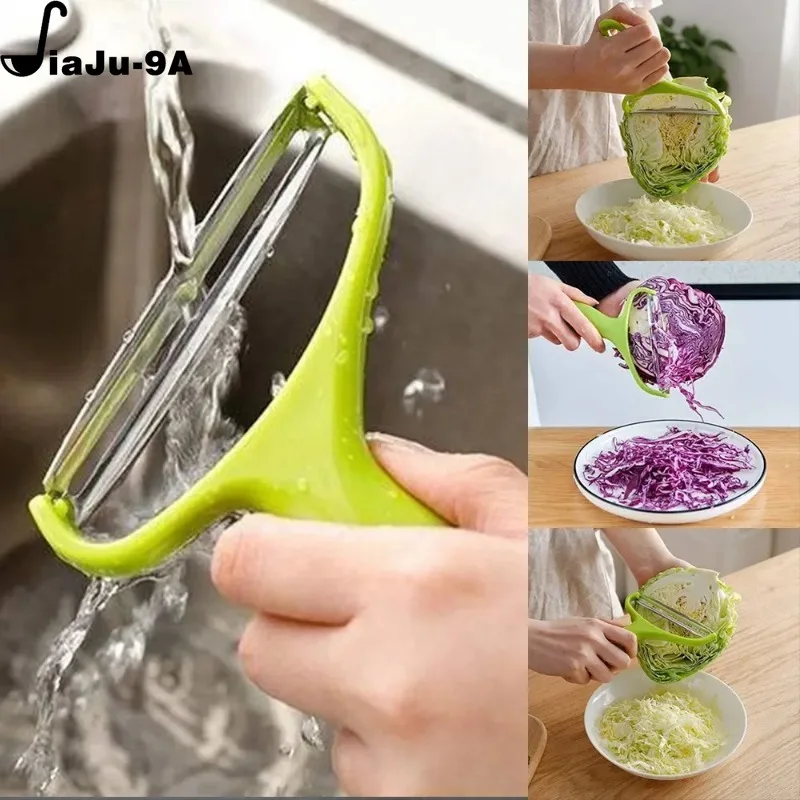 1pcs Cabbage Grater Vegetables Fruit Stainless Steel Large Peeler Grater Wide Mouth Peeler Kitchen Accessories Vegetable Slicer