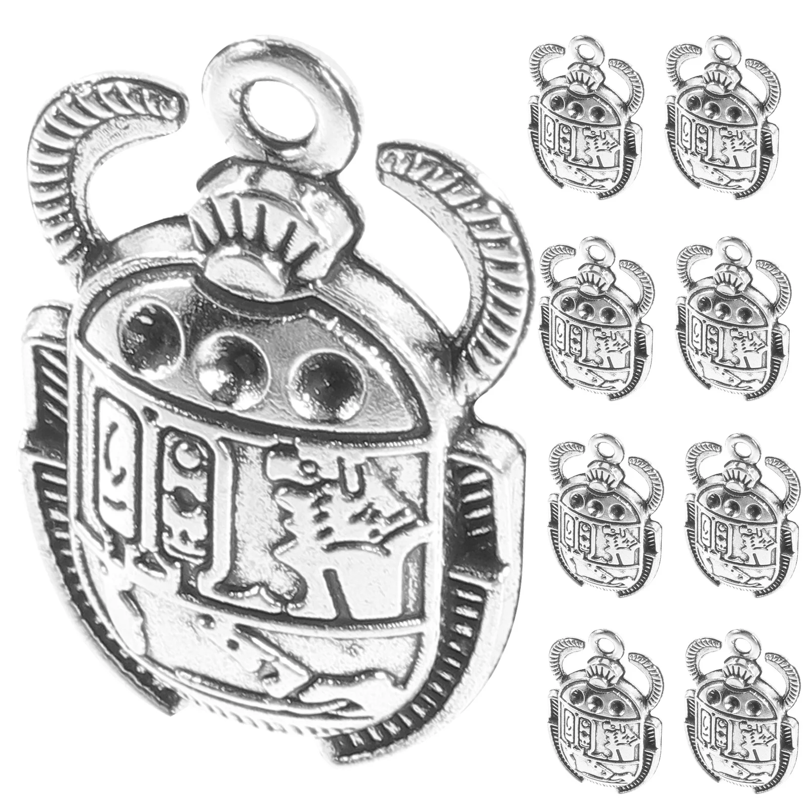

20 Pcs Bracelet Scarab Pendant Necklaces Making Alloy Pendants Vintage Animal Charms
