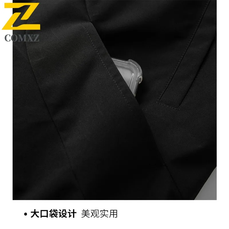 سترة EiAO مقاس كبير للرجال والنساء ملابس عمل فضفاضة مناسبة معطف بيسبول مقاوم للرياح ومقاوم للماء ملابس غير رسمية على طراز الطيران #5