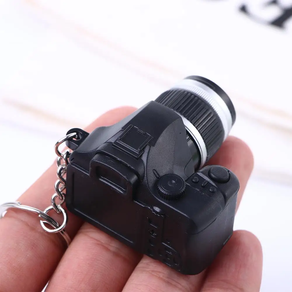 Birthday Gift Cute With sound Led Light Pendant Mini Keychain Toys Flashing Camera Simulation Cameras Camera Keychain