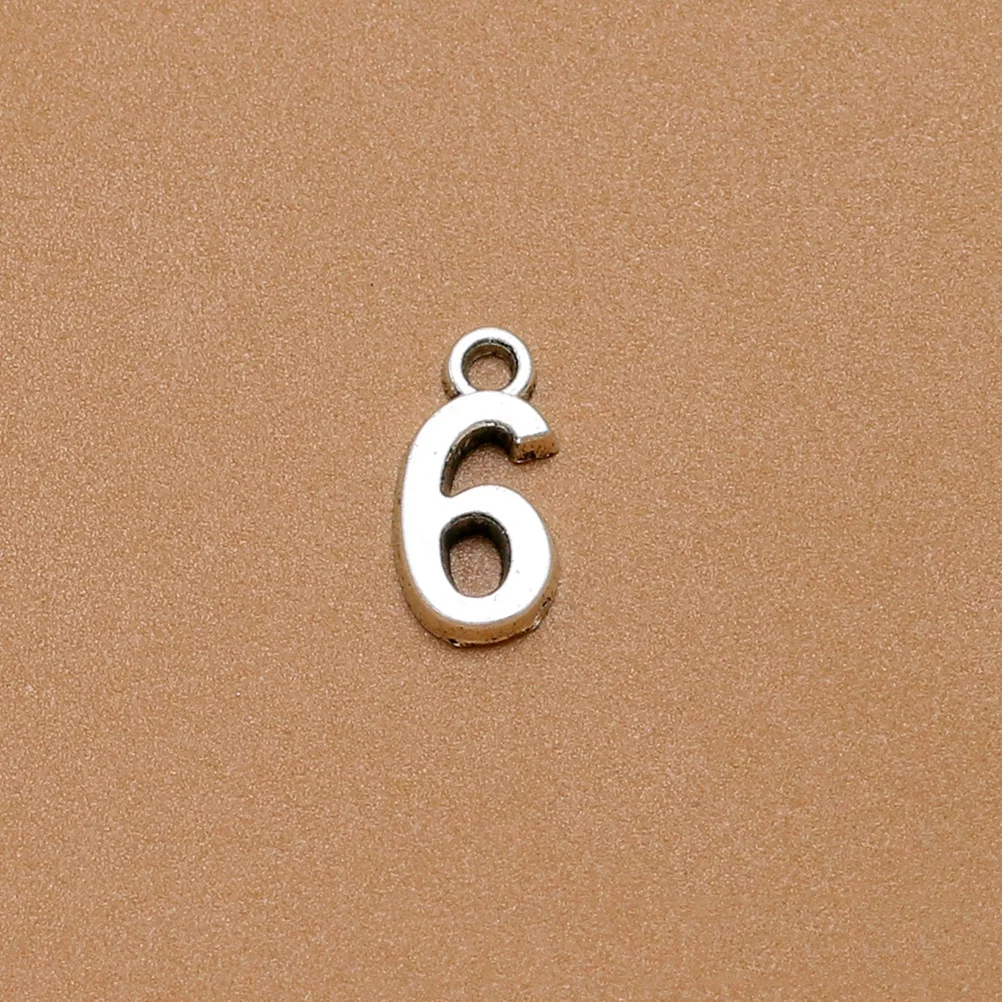 

10Pcs Numbers Pendants 0-9 Shiny Alloy Figures Beads for DIY Jewelry Crafting Dangle Earrings Drop Necklaces Friendship Gifts