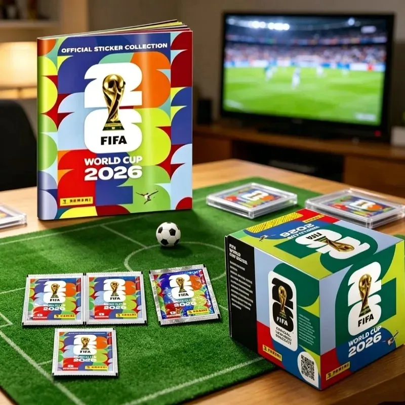 2026年ワールドカップサッカー-コレクタブルステッカーアルバム、ステッカーコレクションパックボックス、サッカーファン向けお土産記念品コレクションセット