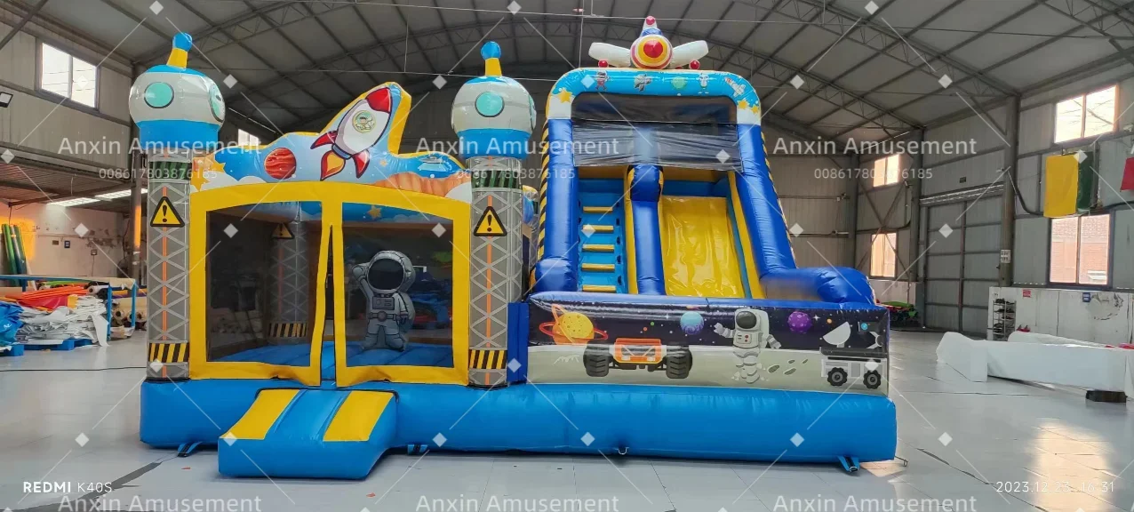 Inflatable Bouncy House Combo Jumping   Bouncer Customized Size And Color