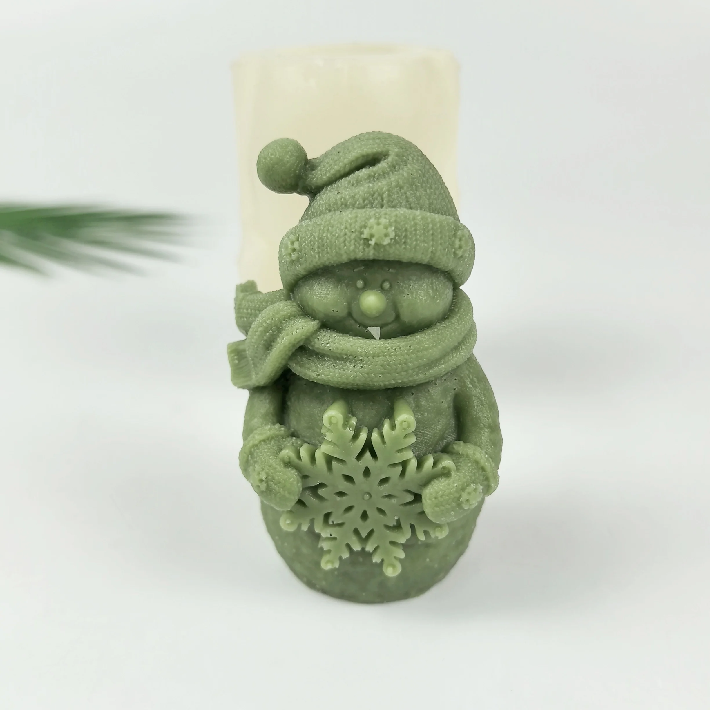 

Christmas Mold Snowman, Scarf, Hat, Snowflake Soap Molds Silicone 3D Wedding Birthday Clay Resin Mould