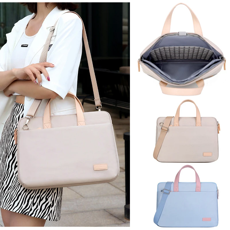 Laptop Bag 15 6 inches For Macbook Pro 13 Case Air A2337 14 15 16 15.6 inch Cases New Handbag Waterproof Shoulder Bag With Strap