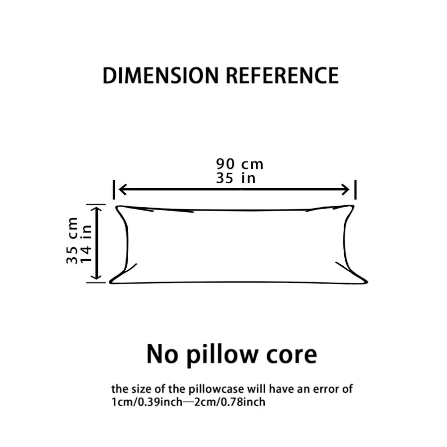 Corduroy Body Pillow Cover 35x90cm Soft Light Blue Long Cushion Case for Sofa Bed Aesthetic Room Decor Decorative Pillows Case view 3
