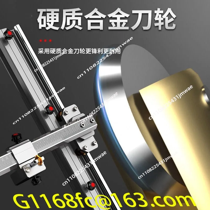 new rock slab tile glass floor tile large plate T-shaped track push knife manual cutting machine bricklayer knife