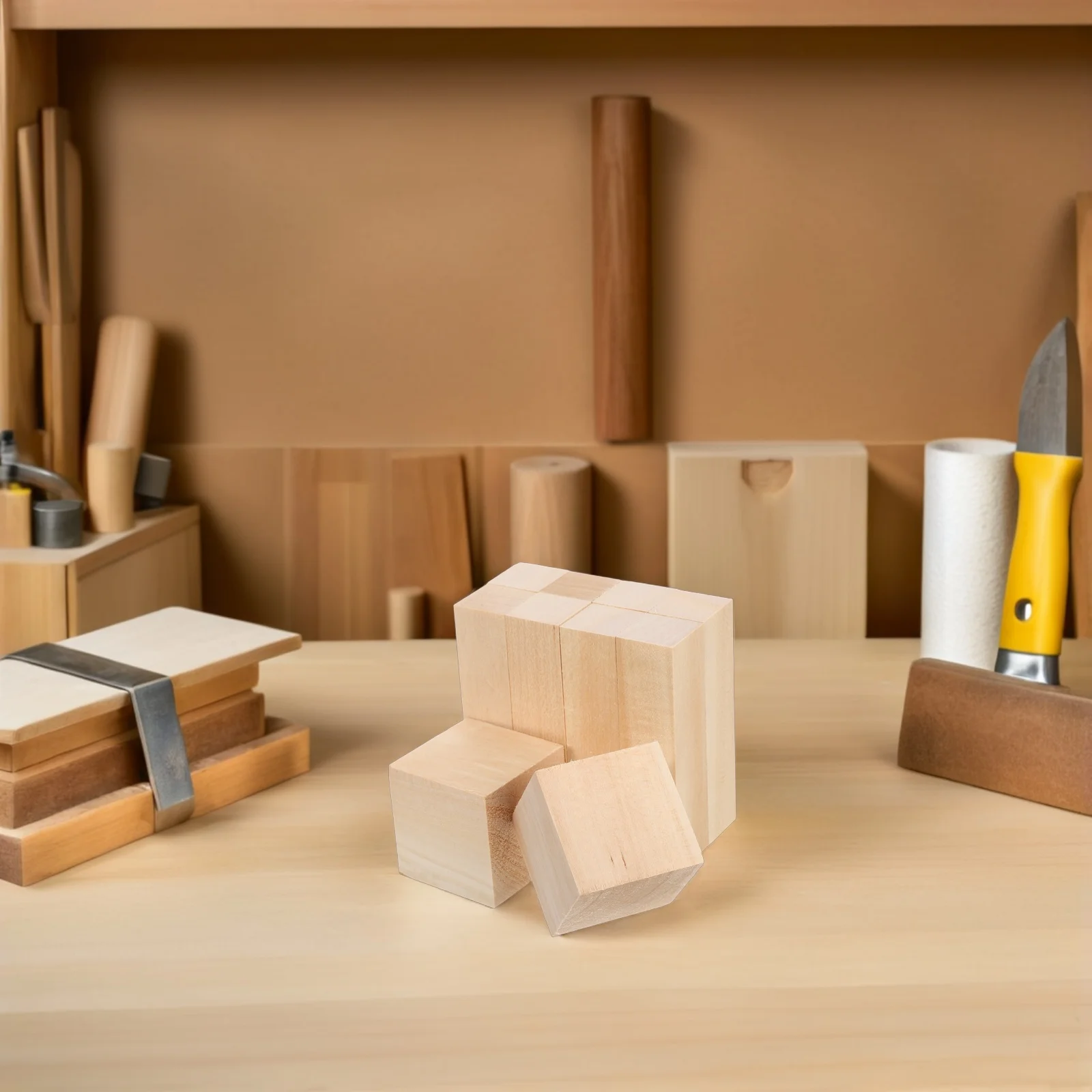 

10Pcs Basswood Carving Blocks Smooth Texture Uniform Grain Ideal for Intricate Sculptures Decorative Items All Skill Levels