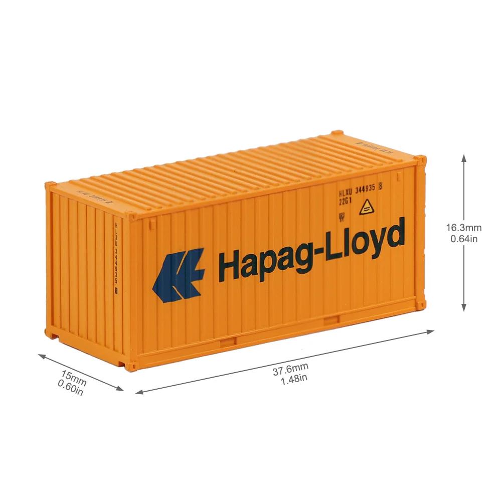 Evemodel New N Scale 1/160 20ft Container Shipping with Magnet 20' Cargo Box C15007