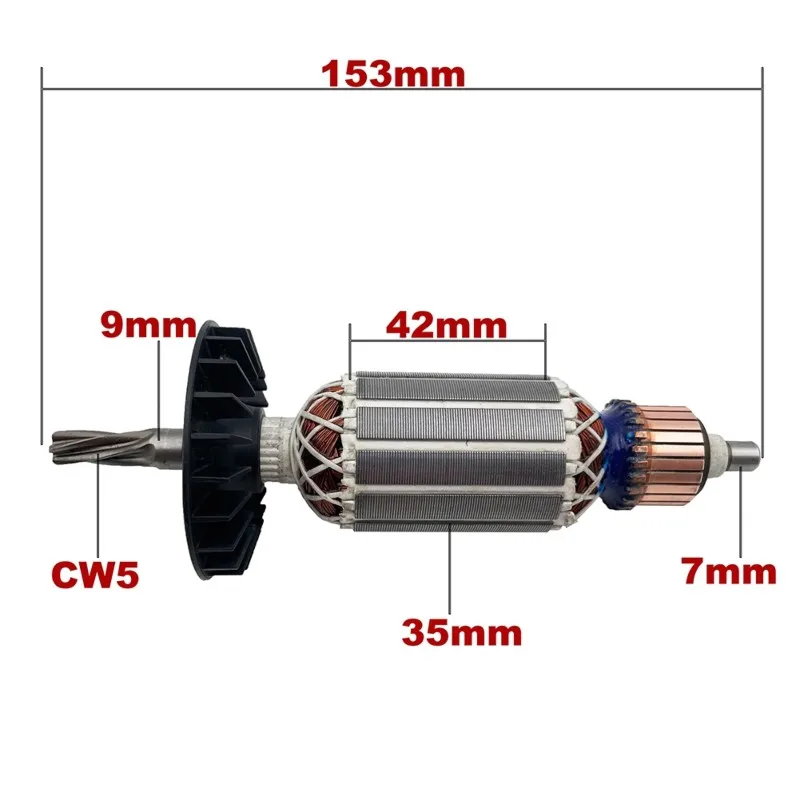 

MAKE-Anchor Rotor For GBH 2-24 Percussion Drill - 5 Teeth, Durable Metal, Perfect For Drilling And Demolition