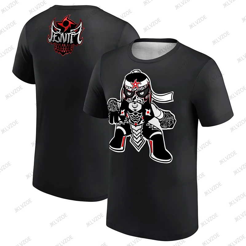 

Men's Black Penta Cartoon T-Shirt Summer Short Sleeve Women Tee Shirts 2025 New Fashion Sports Children Clothes Tops moto