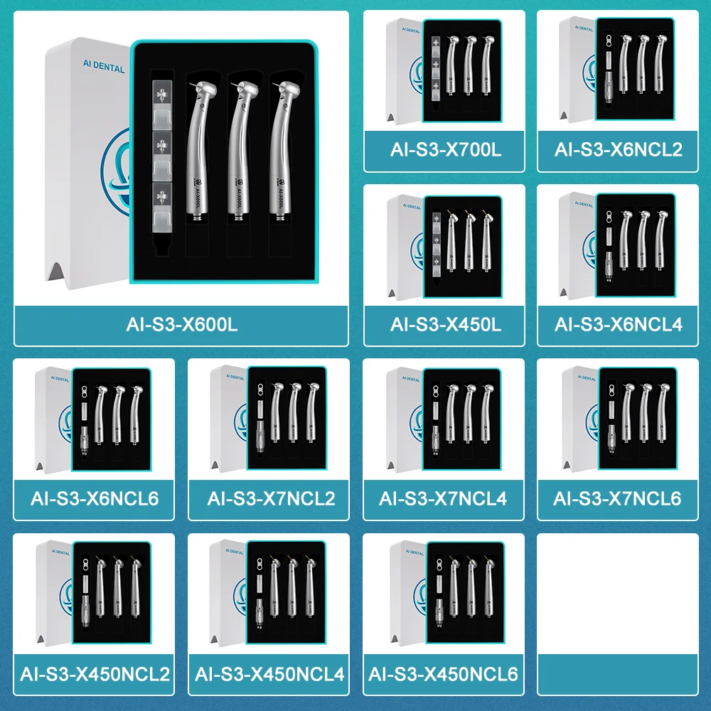 Zestaw szybka prostnica dentystycznych serii S3 zestaw optyczny do terapii doustnej z łącznikiem pneumatycznym typu N AI-X600L/X700L/X450L