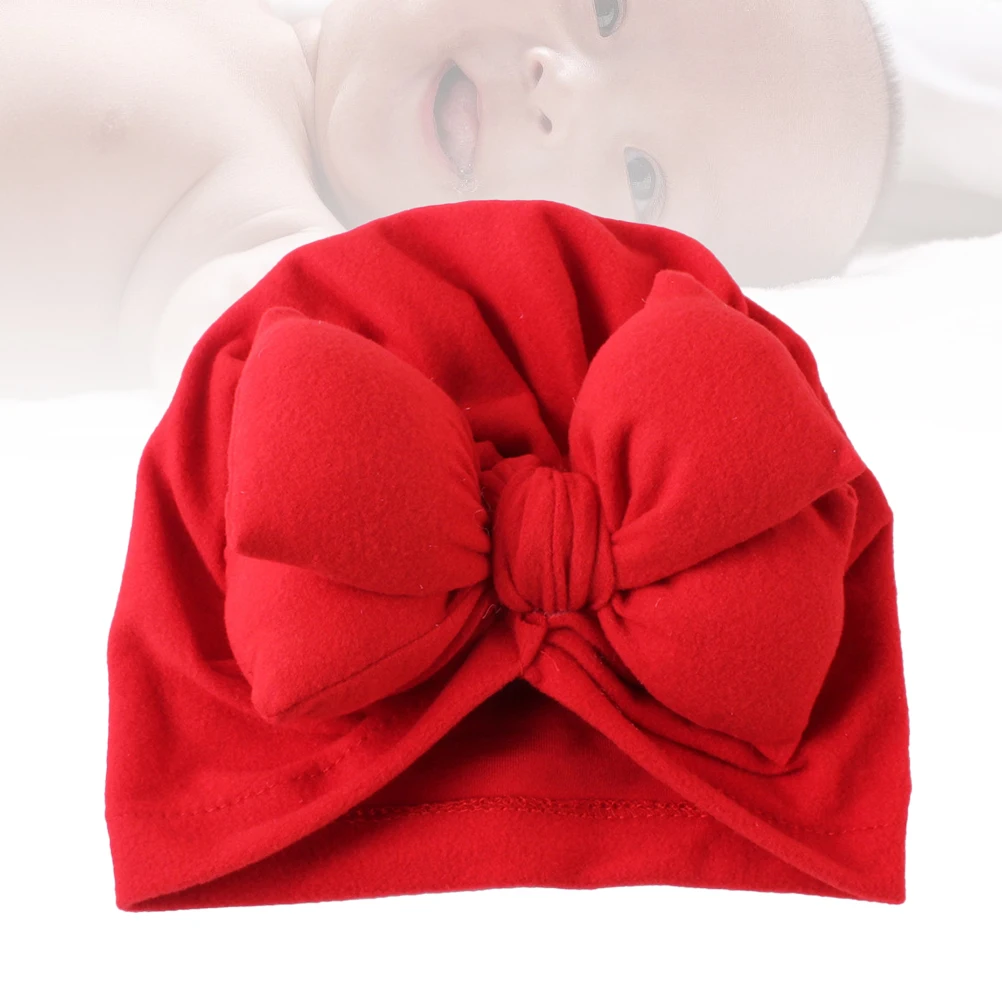 

Baby Hat Kids Beanie Fleece Lined Bonnet Newborn Has Girl Hats for Girls Bow Tie